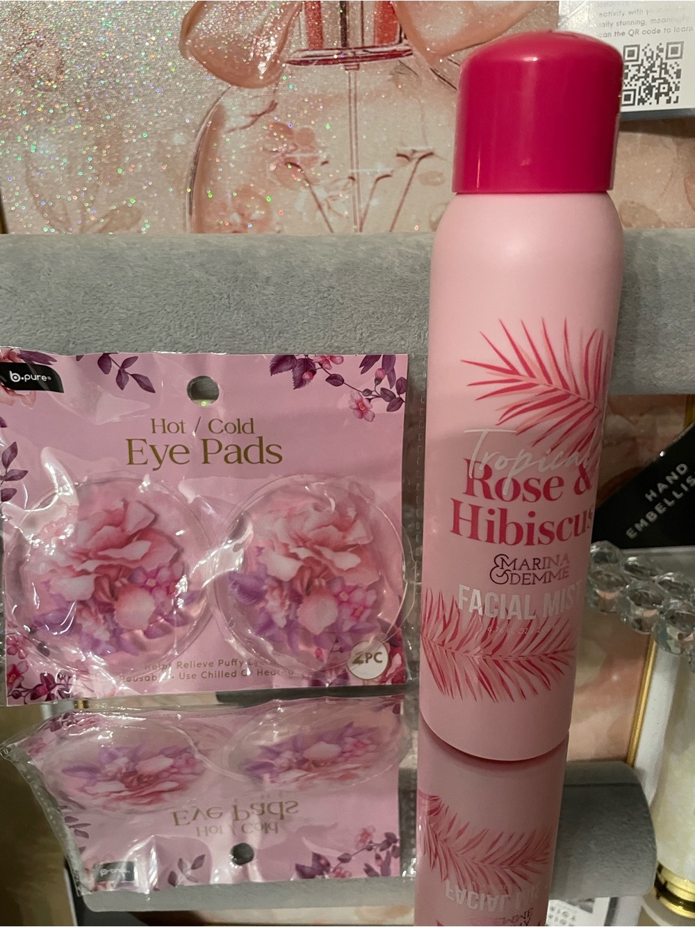 Marina de Gemme Rose & Hibiscus Facial Mist and gel eye pads nwt - Picture 1 of 4